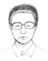 北九州市小倉北区香春口で発見された男性の似顔絵