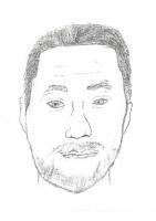 遠賀郡水巻町で発見された男性の似顔絵
