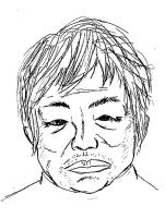 北九州市小倉北区古船場で発見の男性の似顔絵