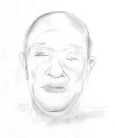 北九州市小倉北区浅野北方海上で発見の男性の似顔絵