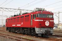 牽引を終え待機中のED761015号