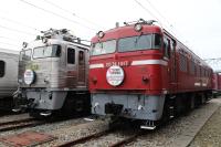鉄道記念館イベントで展示されたED761017号
