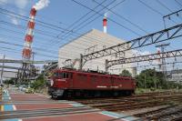 八代駅で入換を行うED761019号