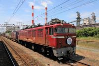 八代駅に到着したED761019号