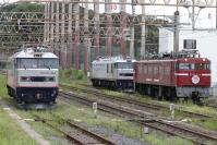 鹿児島貨物駅で出発を待つED761022号