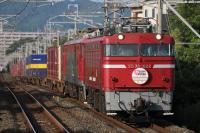 EH500を次位に重連で下るED761022号