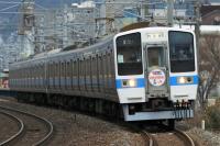 堂々の８両編成で門司港をめざす415系