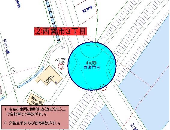 ②西宮市３丁目交差点