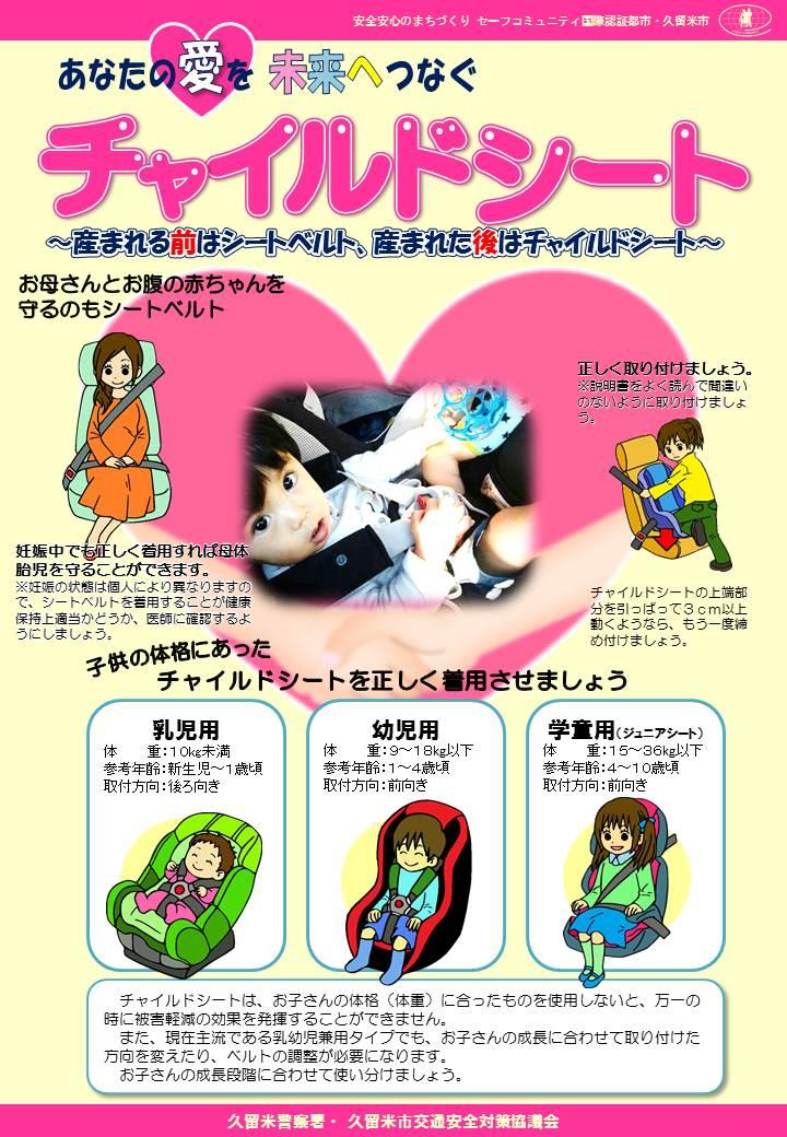 ～あなたの愛を未来へつなぐ　チャイルドシート～　子供をを守るチャイルドシート